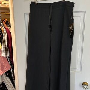 Kyodan Black Drawstring wide leg pants nwt